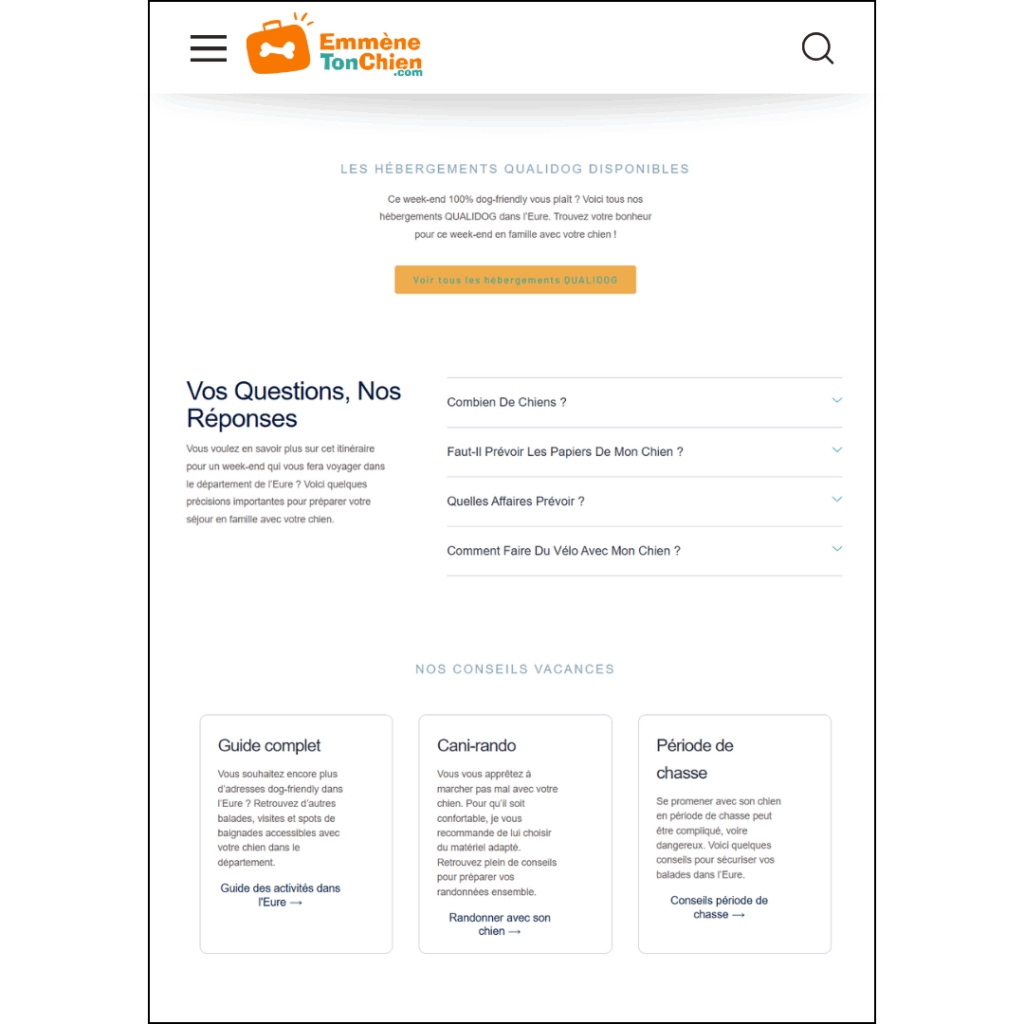 Itinéraire - tourisme Eure - hébergements