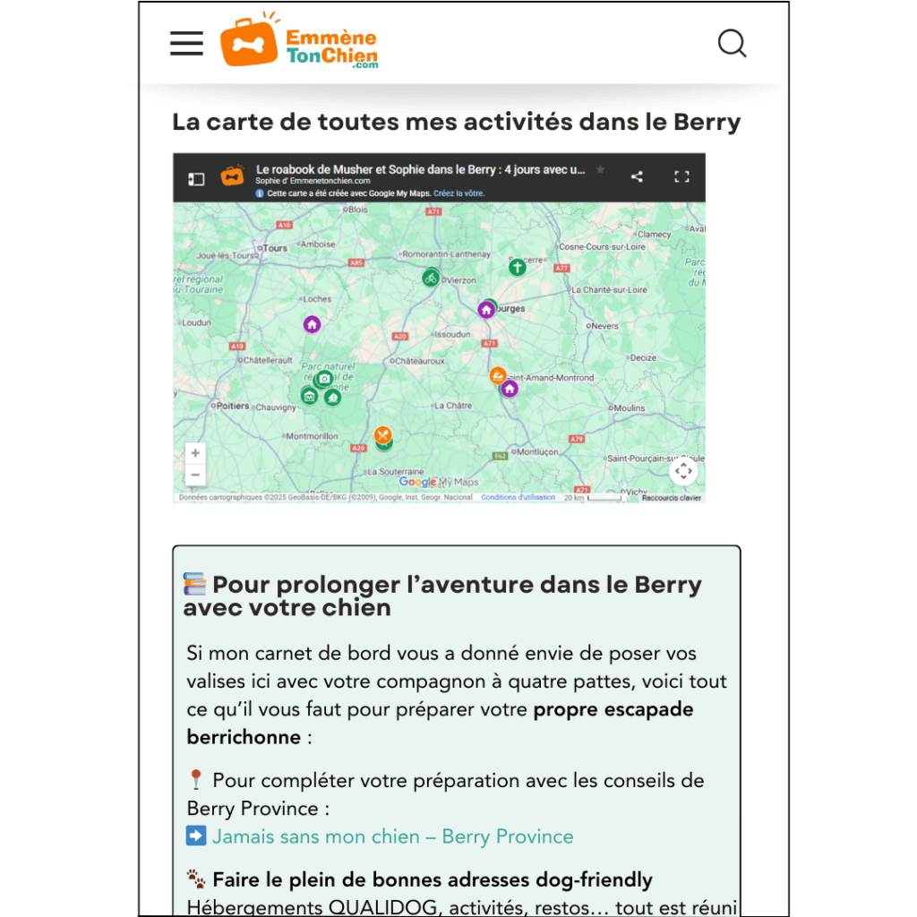 Roadbook - ADT Berry - encart texte