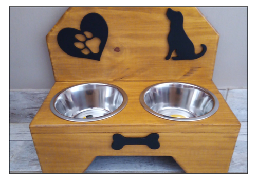 toutoubar avec gamelles pour chien Etsy par evecreapassion