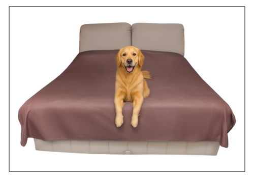 couvre lit ou canapé anti poils d'animaux hypoallergénique