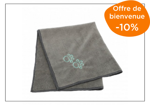 serviette microfibre éponge pour chien Zoomalia