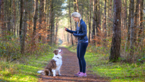 femme chien règle