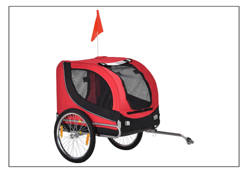 Remorque vélo Homcom pour chien pas chère